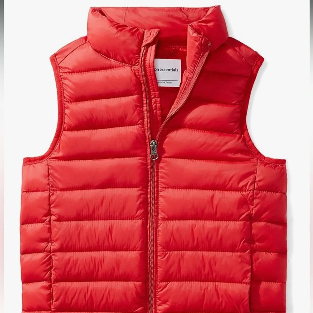 Amazon Essentials Kids Cherry Red Puffer Vest
